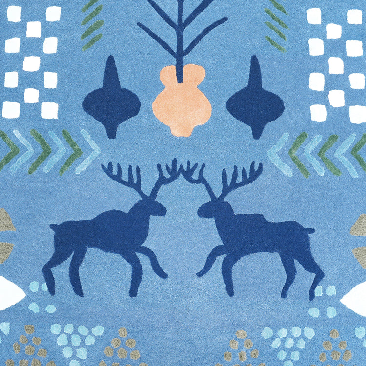 Marsh Blue Rug – hand-tufted blue rectangular rug by Ohana