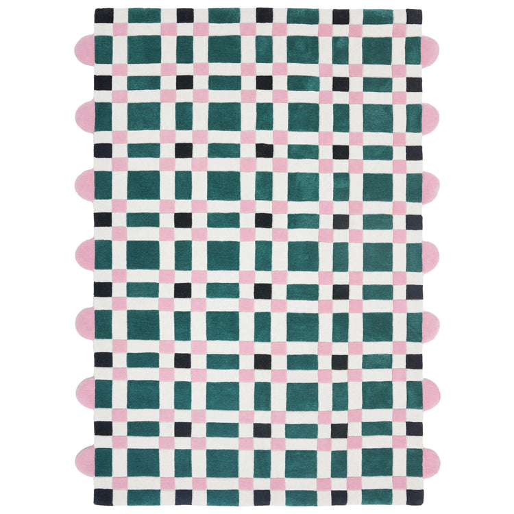 Square Play Cute Rug – hand-tufted multicolour rectangular rug by Ohana