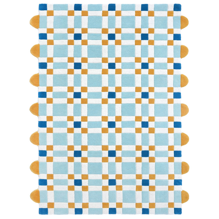 Square Play Young Rug – hand-tufted multicolour rectangular rug by Ohana