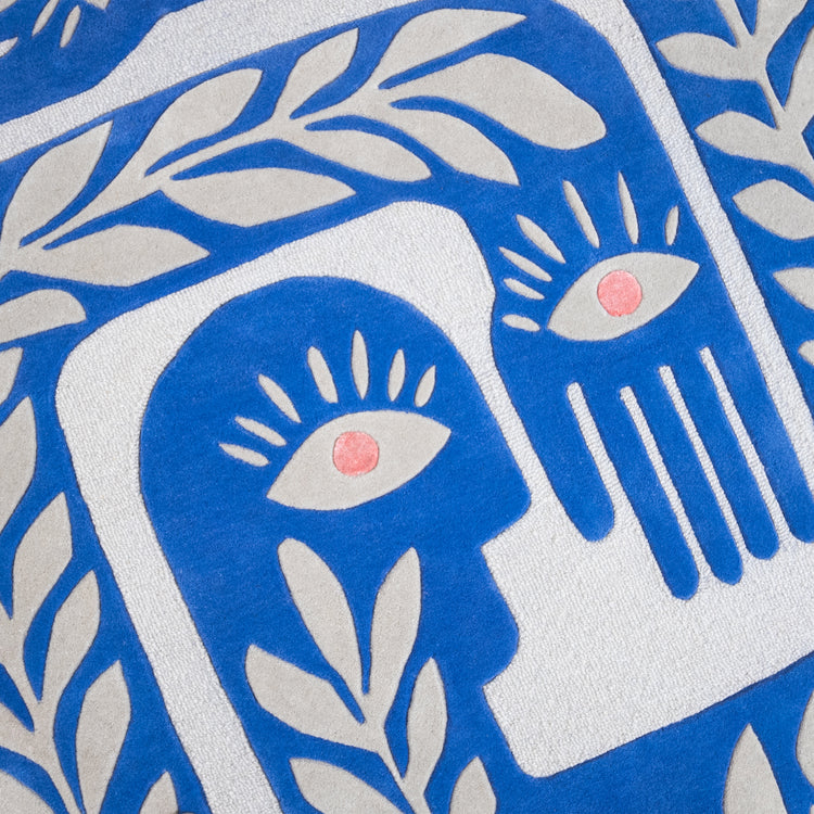 Blue Gaia Rug – hand-tufted blue rectangular rug by Ohana