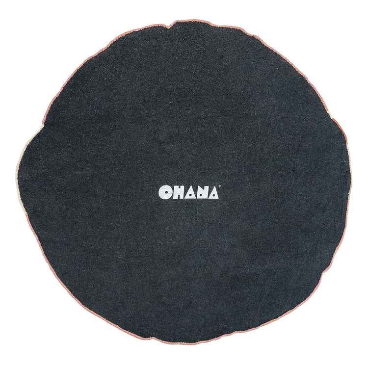 Pink Hippo Rug – hand-tufted pink shaped rug by Ohana