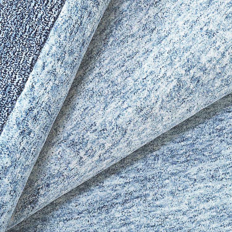 Tie Dye Blue Rug – hand-tufted blue rectangular rug by Ohana