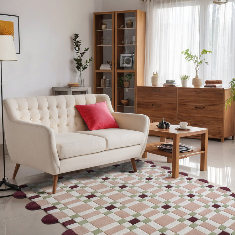 Square Play Soft Rug – hand-tufted multicolour rectangular rug by Ohana