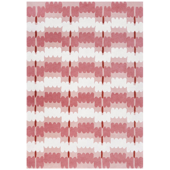 Loop Curves Peach Rug – hand-tufted peach rectangular rug by Ohana