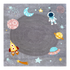 Grey Space Rug – hand-tufted grey rectangular rug by Ohana