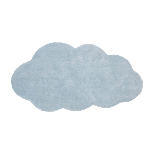 Blue Cloud Puff Rug – hand-tufted blue cloud-shaped rug by Ohana