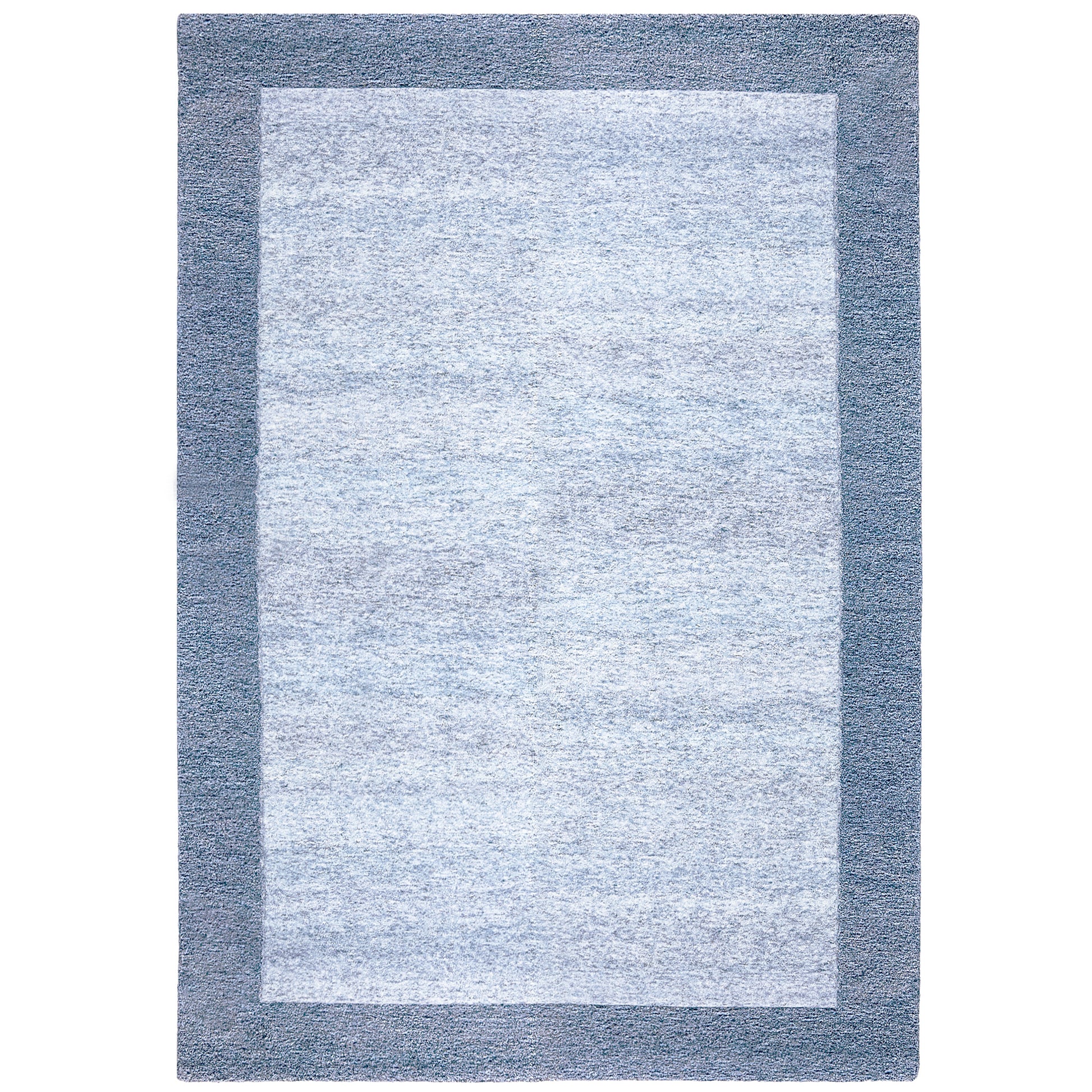 Tie Dye Blue Rug – hand-tufted blue rectangular rug by Ohana