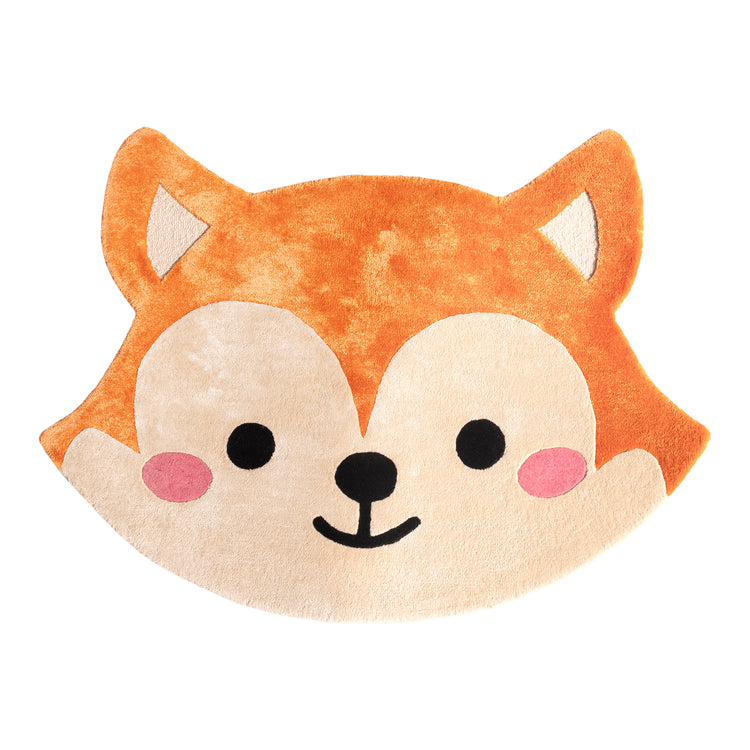 Foxy Rug – hand-tufted orange shaped rug by Ohana