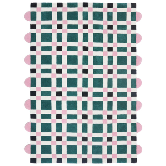 Square Play Cute Rug – hand-tufted multicolour rectangular rug by Ohana