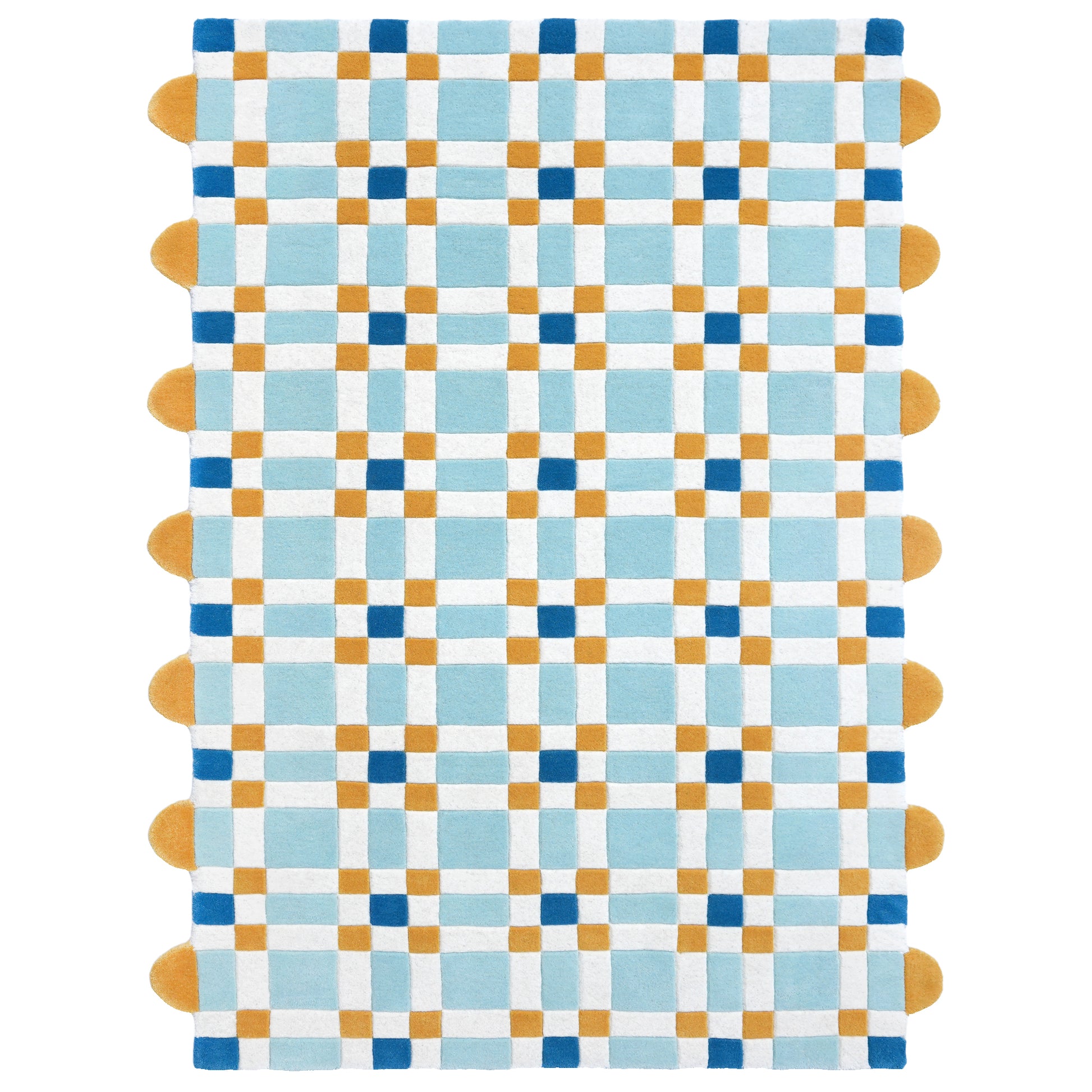 Square Play Young Rug – hand-tufted multicolour rectangular rug by Ohana