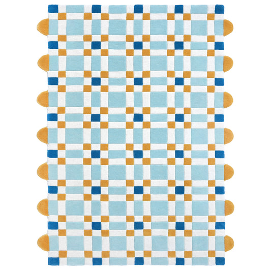 Square Play Young Rug – hand-tufted multicolour rectangular rug by Ohana