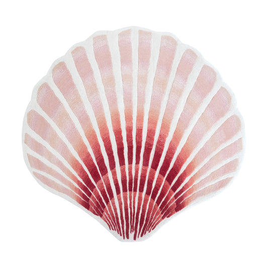 Queen Scallop Rug – hand-tufted multicolour shaped rug by Ohana