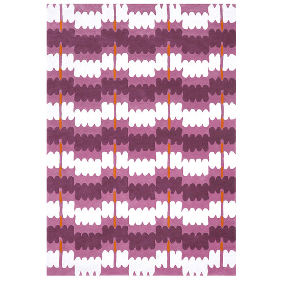 Loop Curves Purple Rug – hand-tufted purple rectangular rug by Ohana