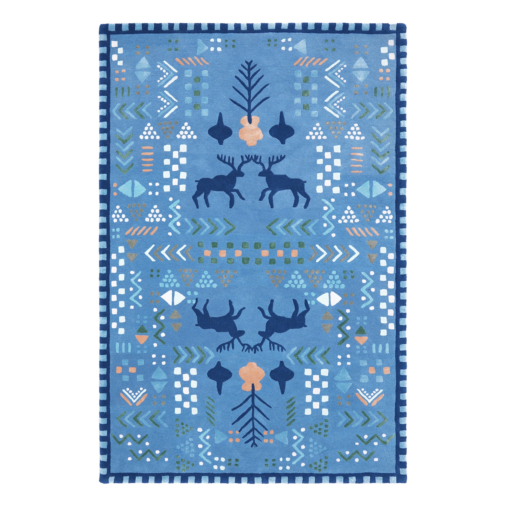 Marsh Blue Rug – hand-tufted blue rectangular rug by Ohana