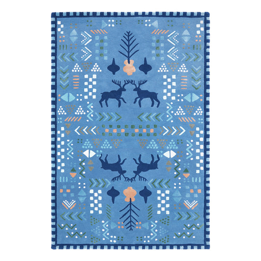 Marsh Blue Rug – hand-tufted blue rectangular rug by Ohana