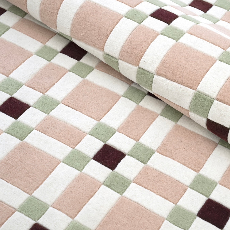 Square Play Soft Rug – hand-tufted multicolour rectangular rug by Ohana