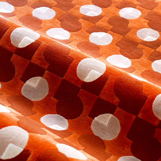 Ci & Sq Orange Rug – hand-tufted orange rectangular rug by Ohana