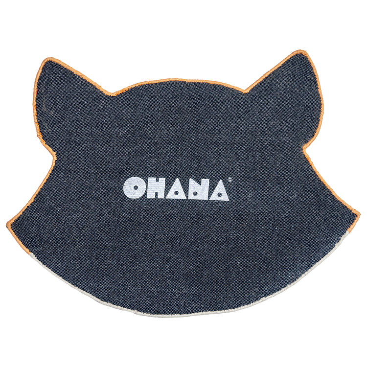 Foxy Rug – hand-tufted orange shaped rug by Ohana