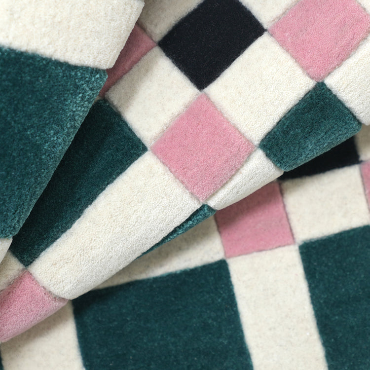 Square Play Cute Rug – hand-tufted multicolour rectangular rug by Ohana