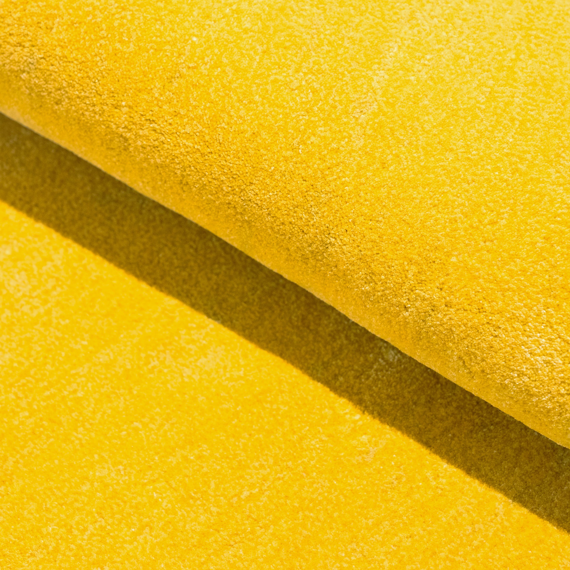 Yellow Cloud Puff Rug – hand-tufted yellow cloud-shaped rug by Ohana