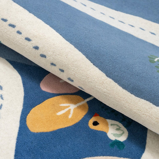 Blue Journey Rug – hand-tufted blue rectangular rug by Ohana