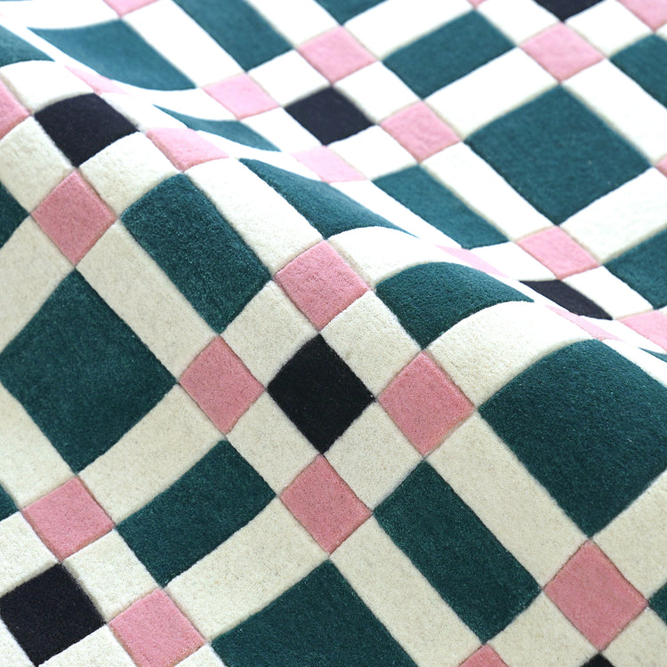 Square Play Cute Rug – hand-tufted multicolour rectangular rug by Ohana