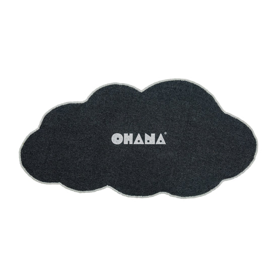 Blue Cloud Puff Rug – hand-tufted blue cloud-shaped rug by Ohana