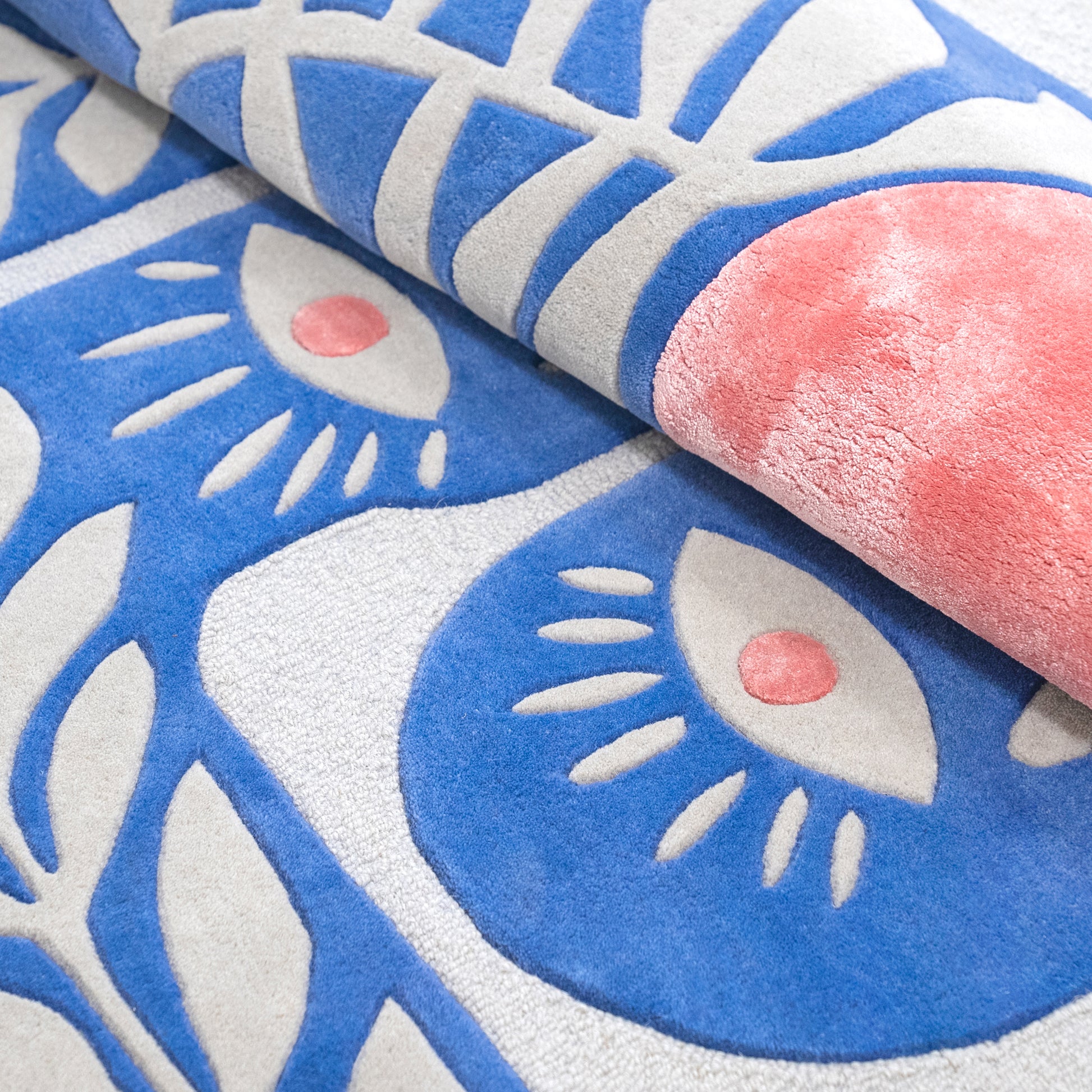 Blue Gaia Rug – hand-tufted blue rectangular rug by Ohana