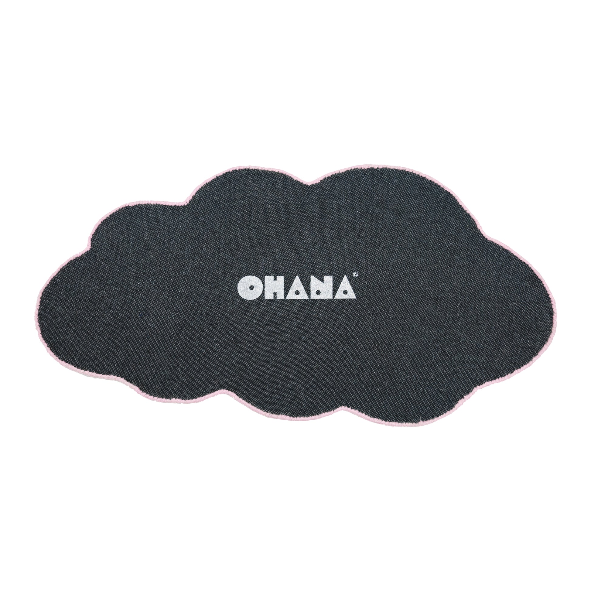 Pink Cloud Puff Rug – hand-tufted pink cloud-shaped rug by Ohana