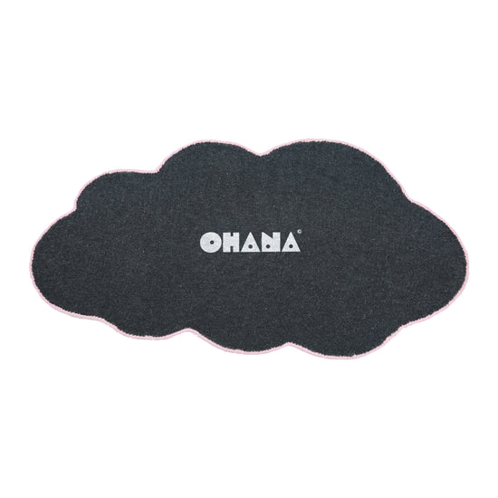 Pink Cloud Puff Rug – hand-tufted pink cloud-shaped rug by Ohana