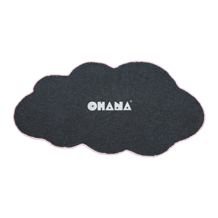 Pink Cloud Puff Rug – hand-tufted pink cloud-shaped rug by Ohana