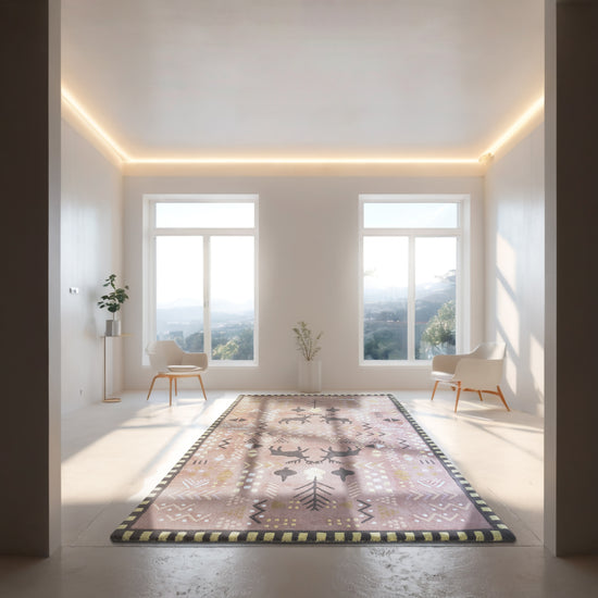 Marsh Rust Rug – hand-tufted rust rectangular rug by Ohana