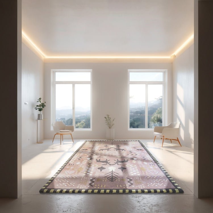 Marsh Rust Rug – hand-tufted rust rectangular rug by Ohana