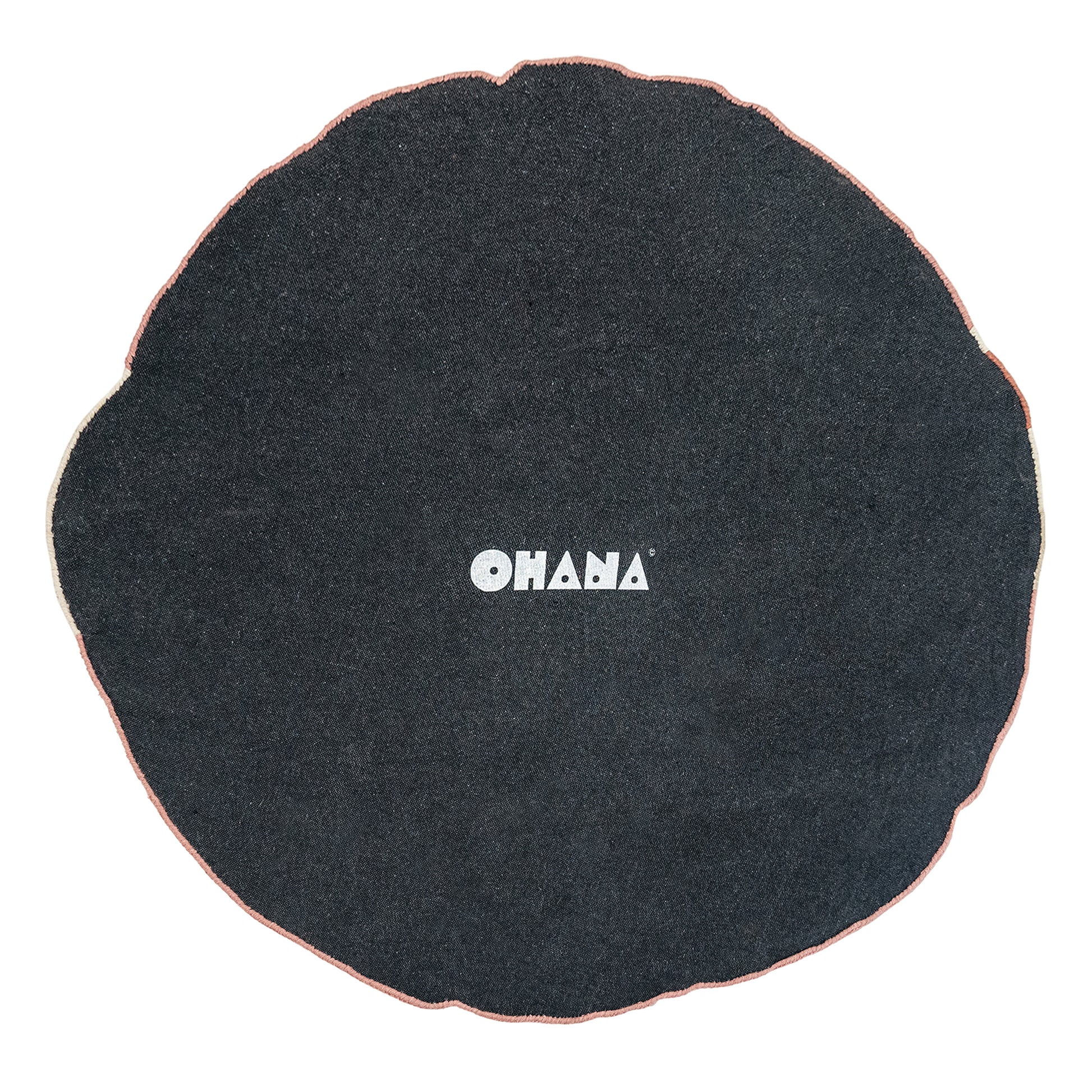 Pink Hippo Rug – hand-tufted pink shaped rug by Ohana