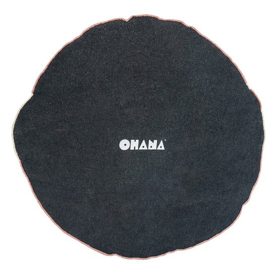 Pink Hippo Rug – hand-tufted pink shaped rug by Ohana