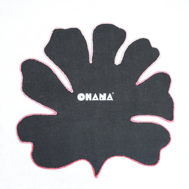 Gmelin Pink Rug – hand-tufted pink square rug by Ohana
