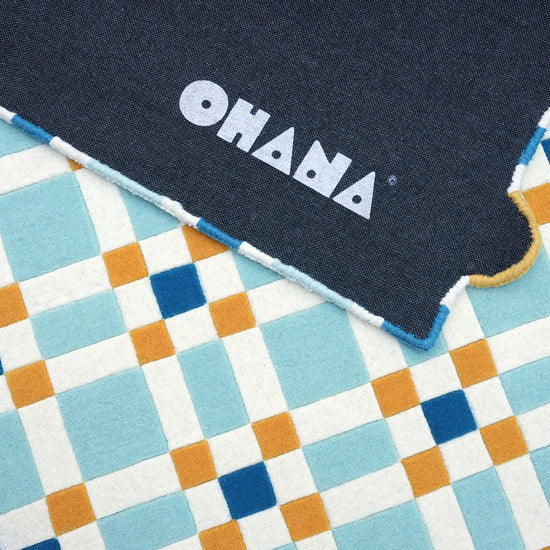 Square Play Young Rug – hand-tufted multicolour rectangular rug by Ohana