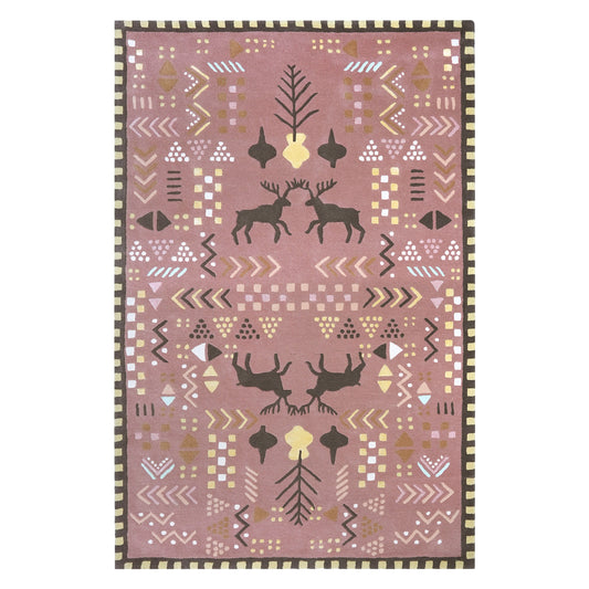 Marsh Rust Rug – hand-tufted rust rectangular rug by Ohana