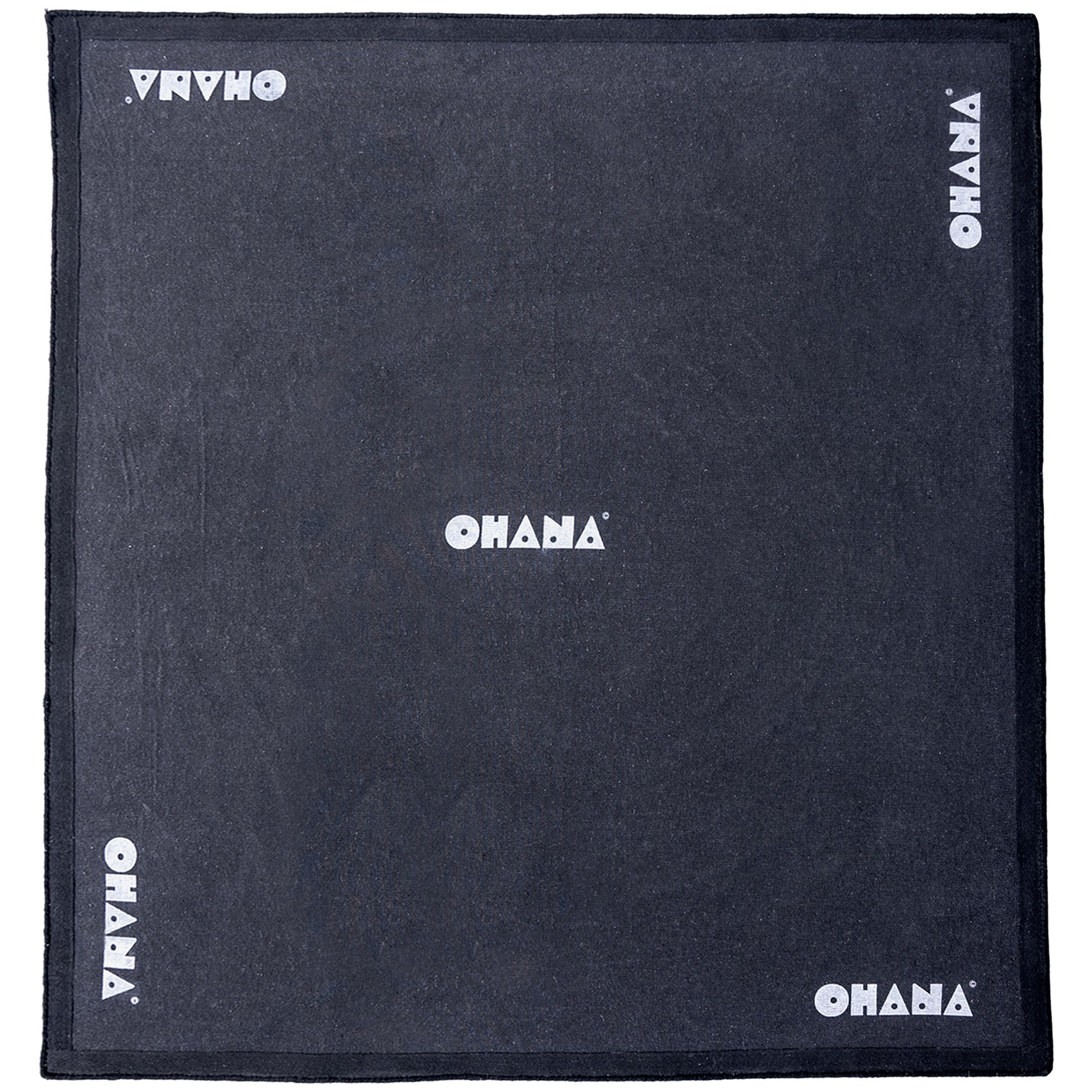 Black Space Rug – hand-tufted black rectangular rug by Ohana