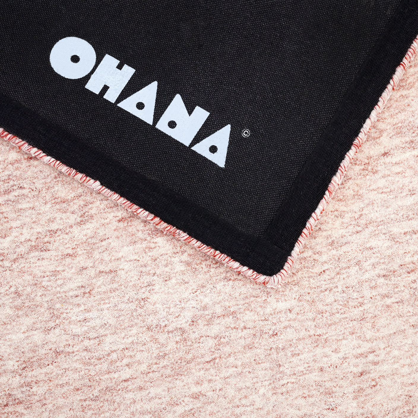 Tie Dye Peach Rug – hand-tufted peach rectangular rug by Ohana