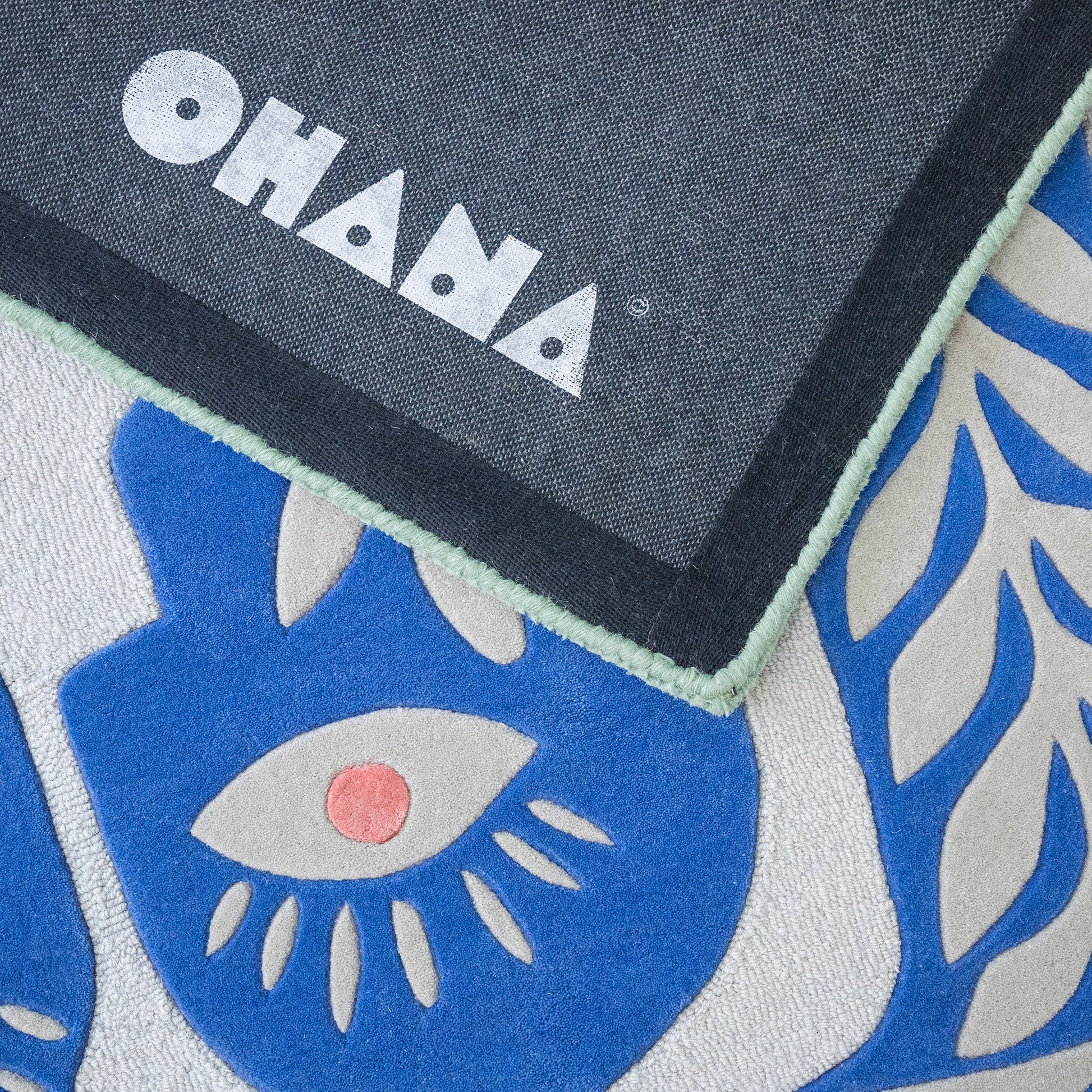 Blue Gaia Rug – hand-tufted blue rectangular rug by Ohana