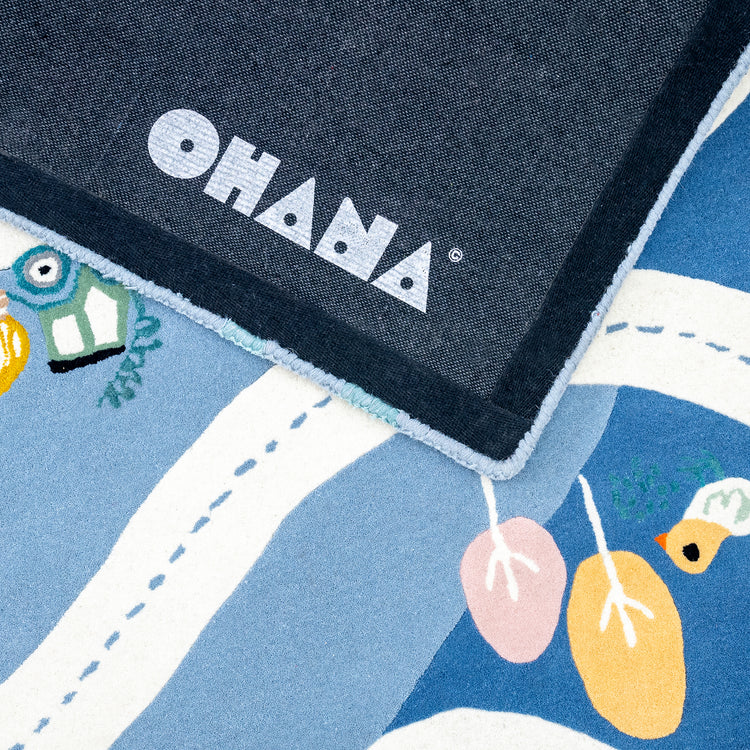 Blue Journey Rug – hand-tufted blue rectangular rug by Ohana