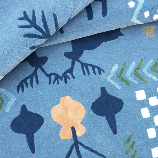 Marsh Blue Rug – hand-tufted blue rectangular rug by Ohana