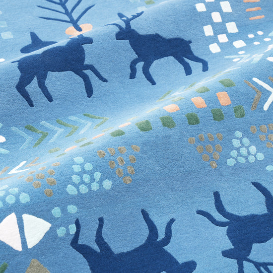 Marsh Blue Rug – hand-tufted blue rectangular rug by Ohana