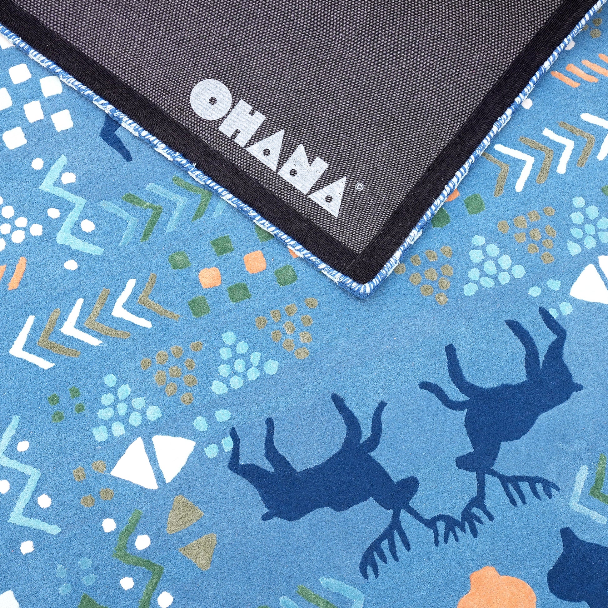 Marsh Blue Rug – hand-tufted blue rectangular rug by Ohana