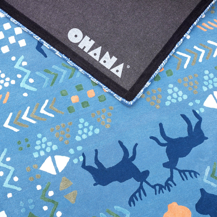 Marsh Blue Rug – hand-tufted blue rectangular rug by Ohana