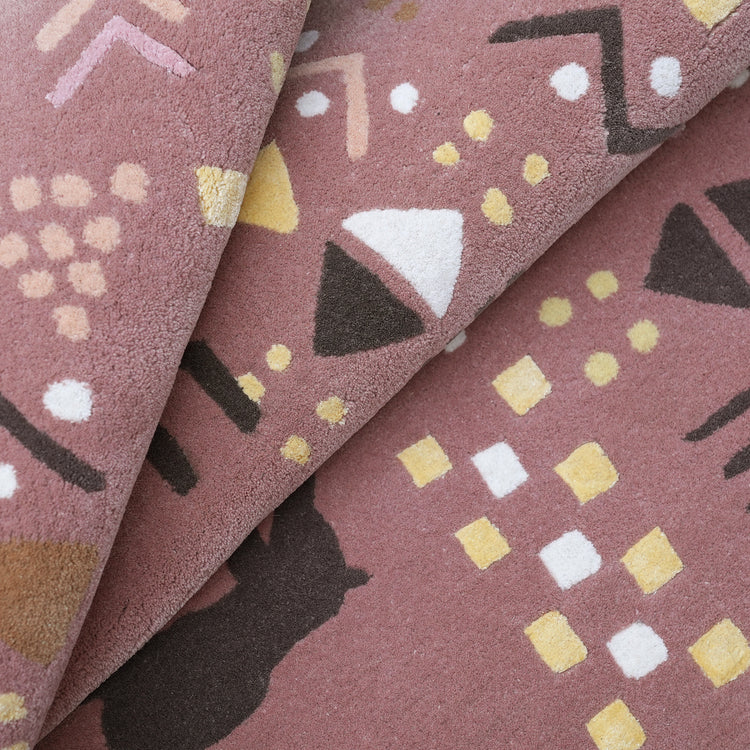 Marsh Rust Rug – hand-tufted rust rectangular rug by Ohana